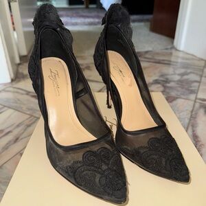Vince Camuto Black Lace Heels